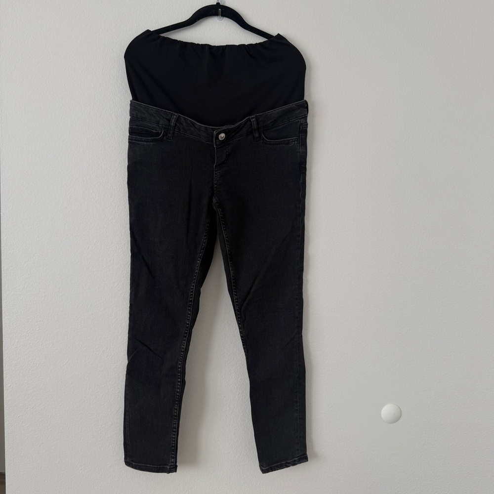 Zara Maternity Mood Black Stretch Skinny Jeans Size M